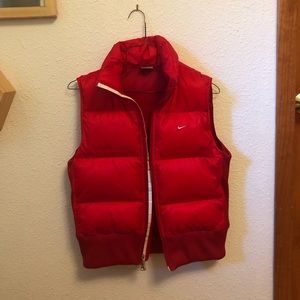 Red Nike Puffer Vest